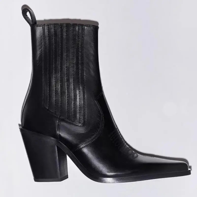 Timeless Appeal: Genuine Leather Ankle Booties - Overture Gifts