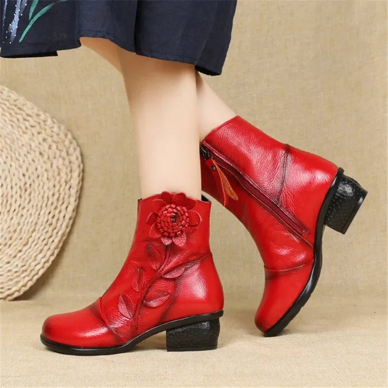 Timeless Style Handmade Leather Ankle Boots - Overture Gifts