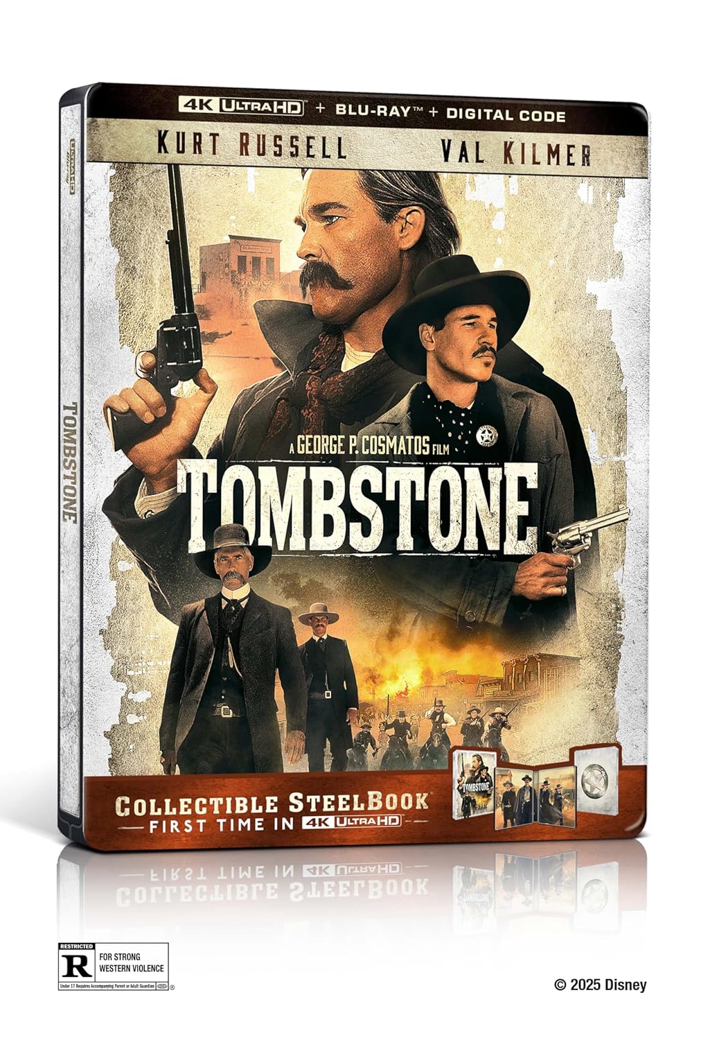 Tombstone - Limited Edition Steelbook (4K Ultra HD + Blu-ray + Digital)