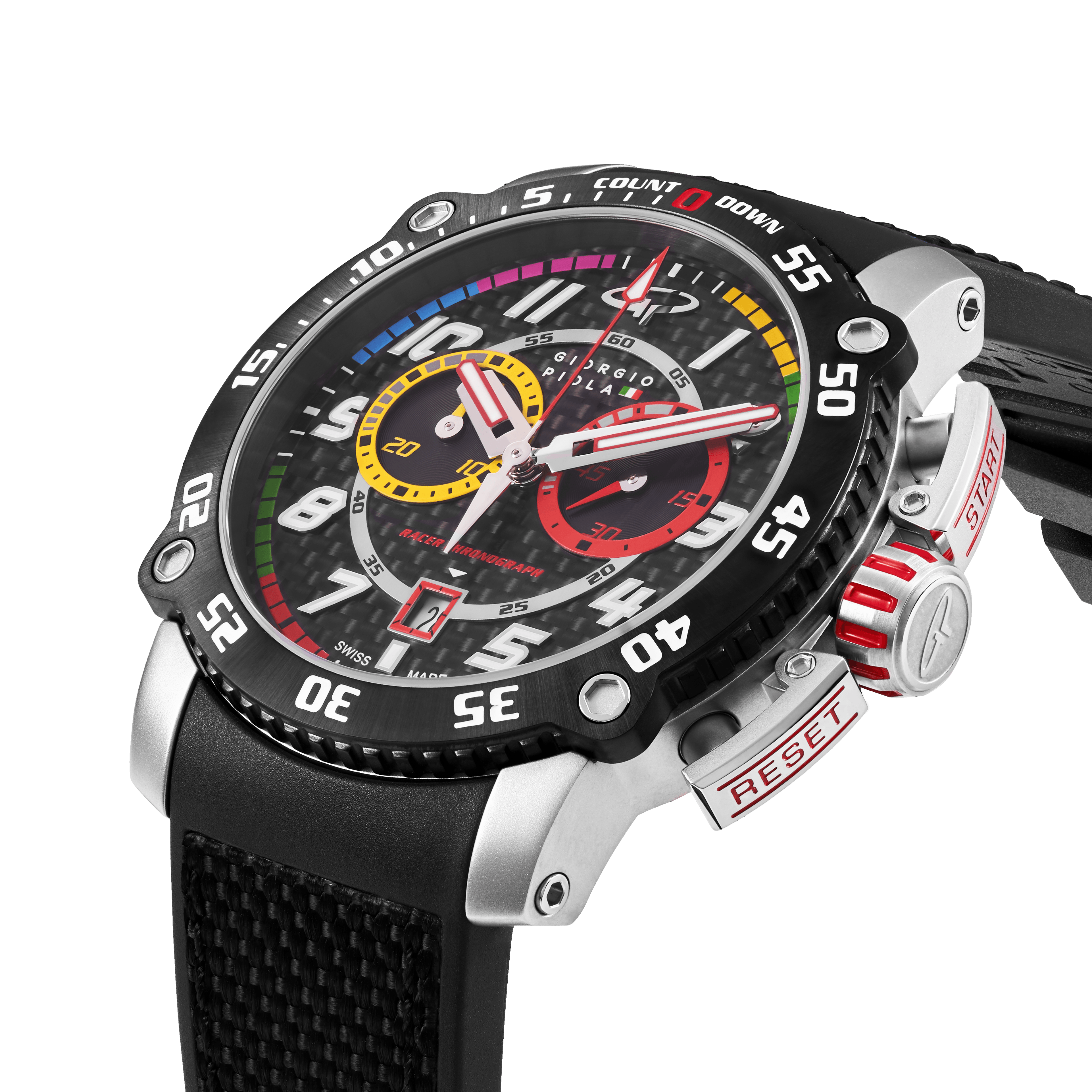 Torque - Black Stainless Steel Swiss Sport Chrono Watch