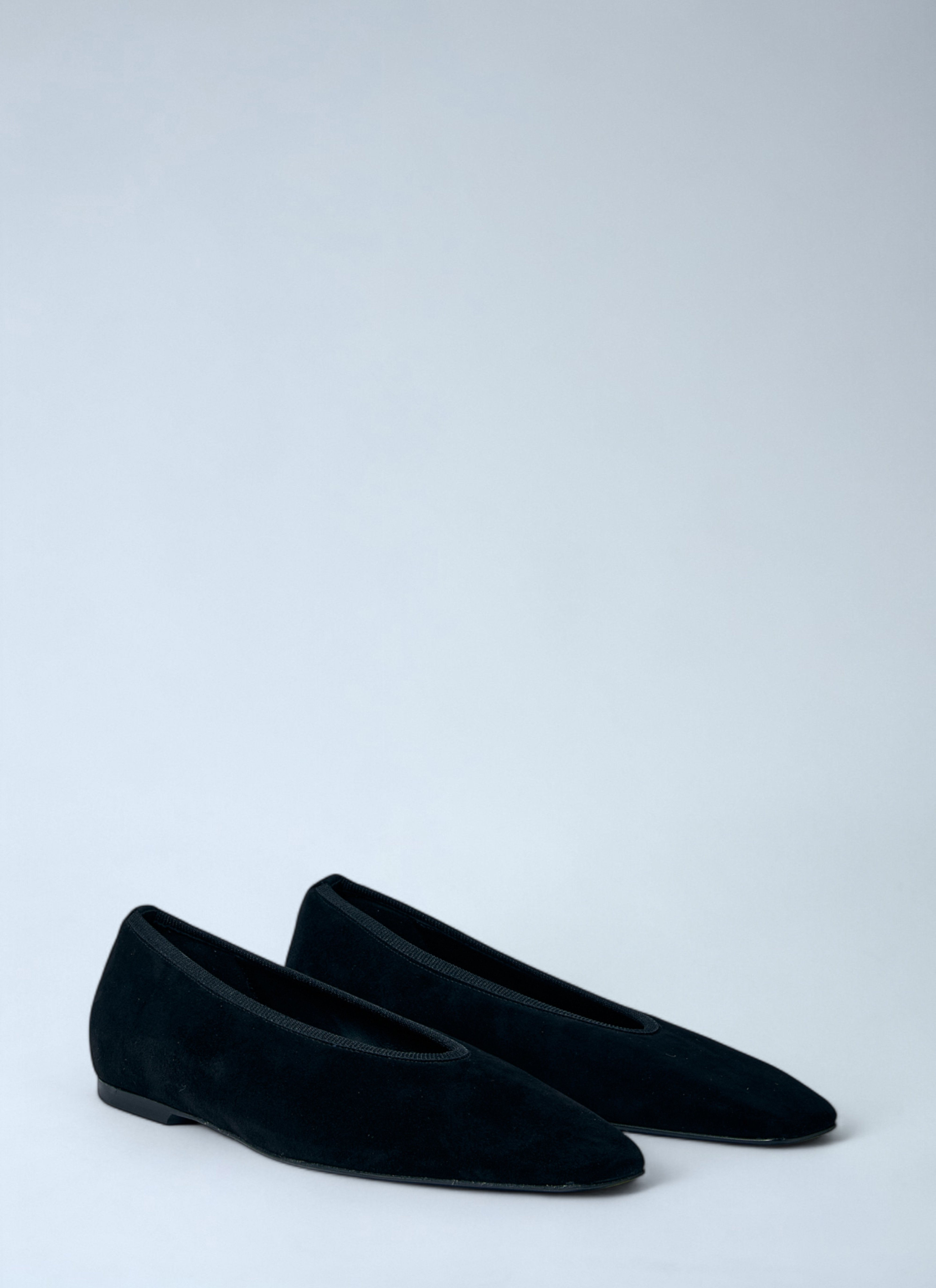 Toteme Women Minimalist Suede Ballerinas Flats