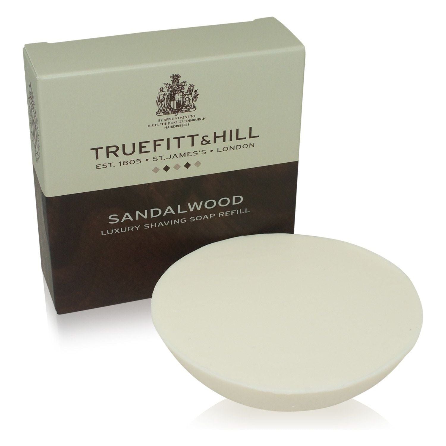 Truefitt & Hill Sandalwood Luxury Shaving Soap Refill 3.3 oz - Overture Gifts