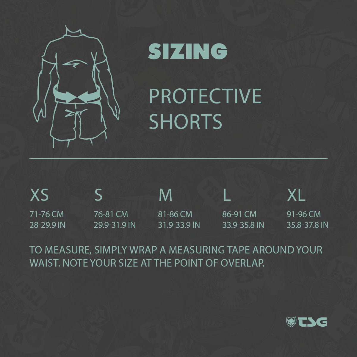 TSG - Protective Shorts - Crash Pant All Terrain - Black - Overture Gifts