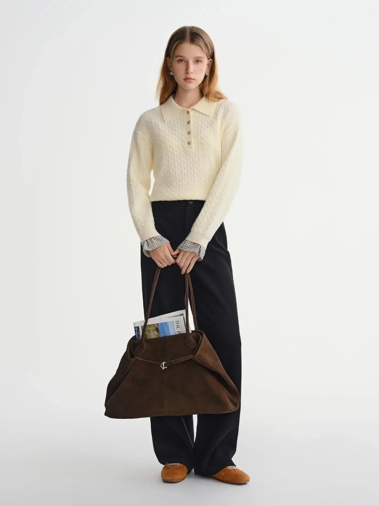 Twist Knit Cable Stitch Sweater - Overture Gifts