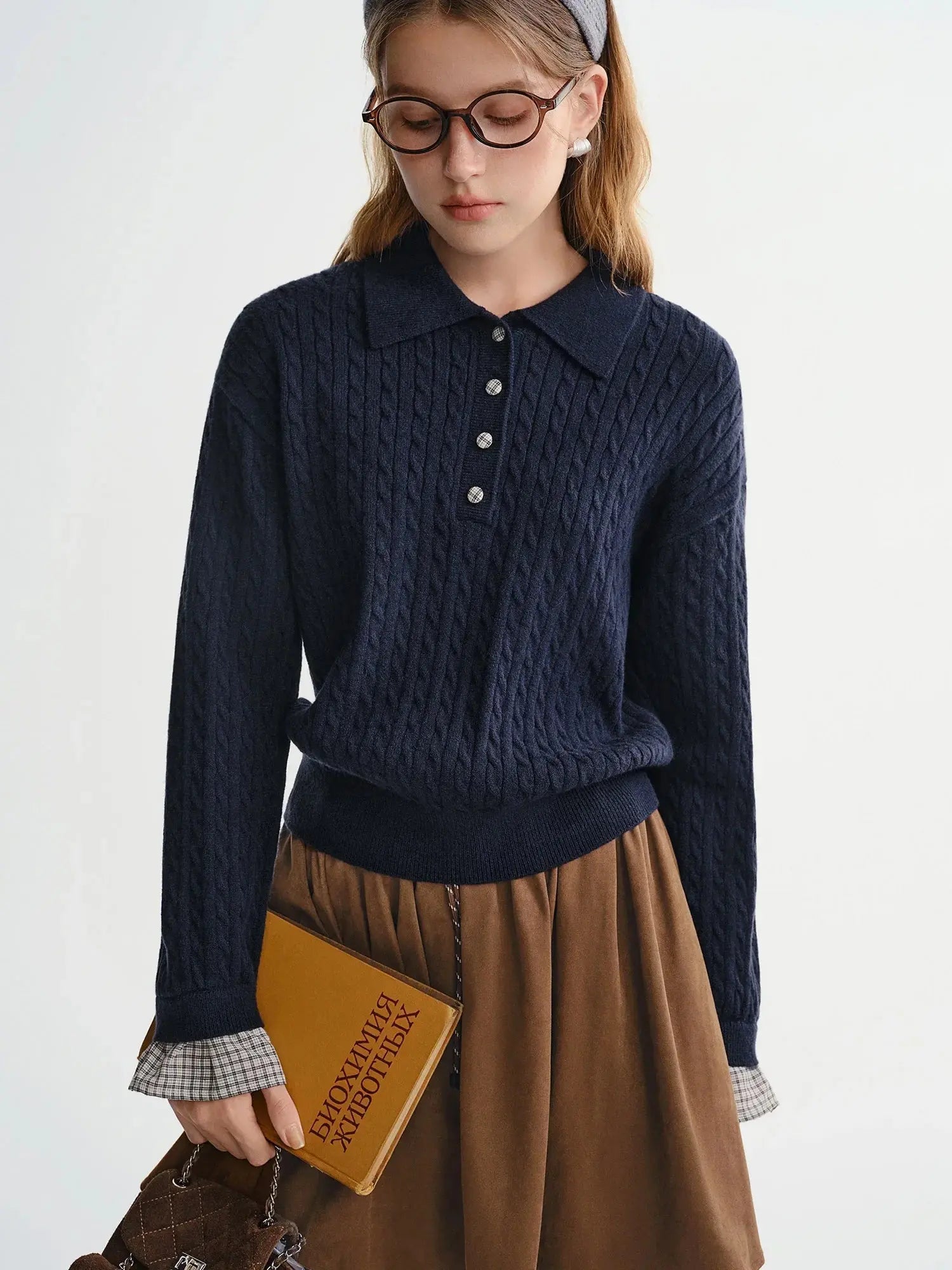Twist Knit Cable Stitch Sweater - Overture Gifts