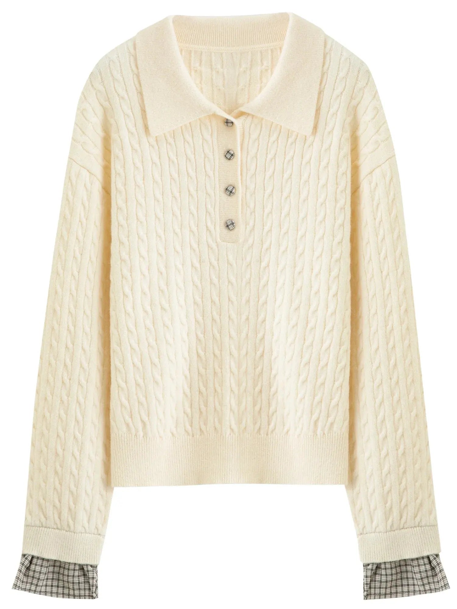 Twist Knit Cable Stitch Sweater - Overture Gifts