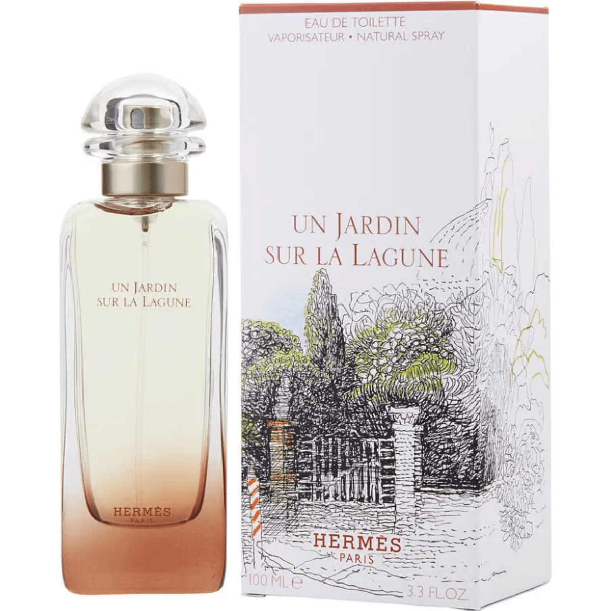 Hermes Un Jardin Sur La Lagune for Unisex EDT 3.3 oz