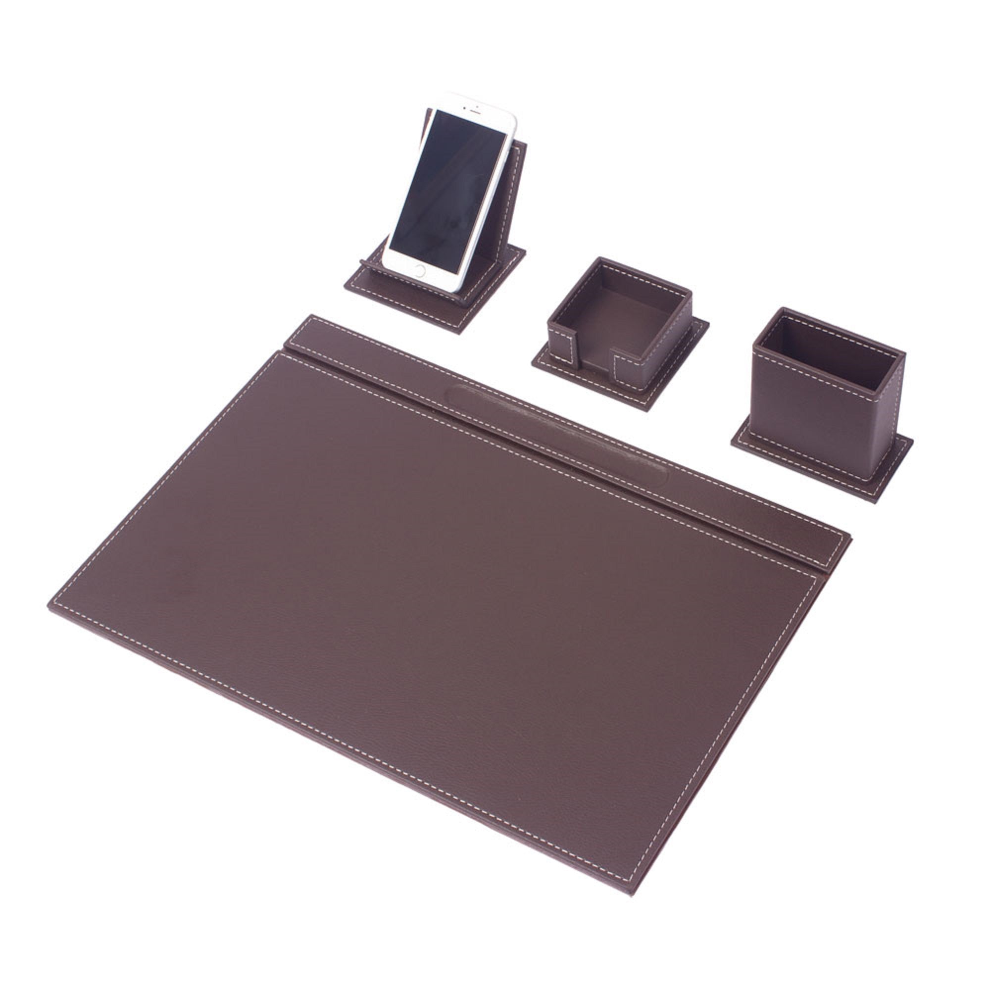 MOOG Luxury Desk Set-4 Accessories- Black - 4 PCS
