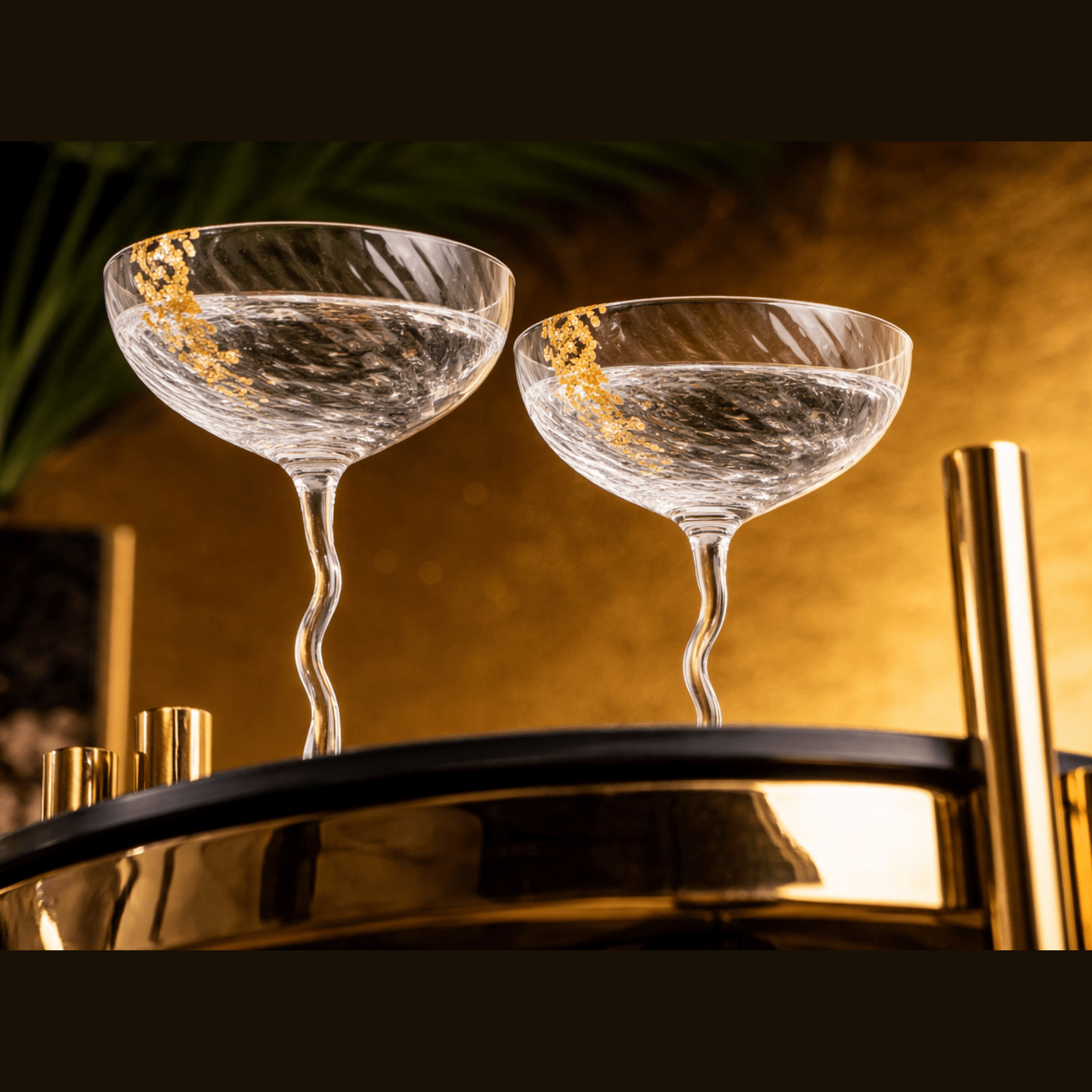 Vivre Luxury Crystal Coupe Glasses – Set of 4 - Overture Gifts