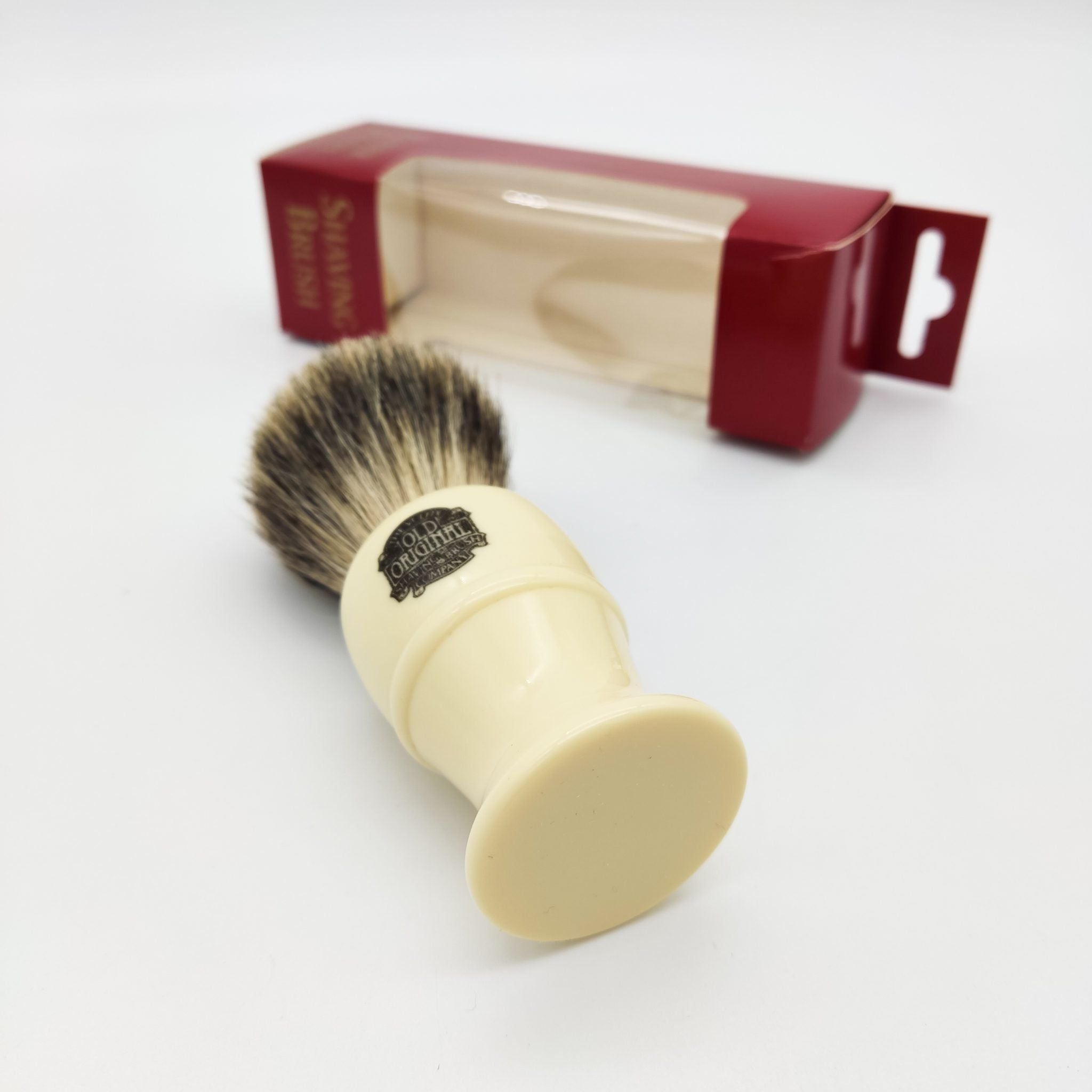 Vulfix 850 Pure Badger Ivory Handle Shaving Brush - Overture Gifts