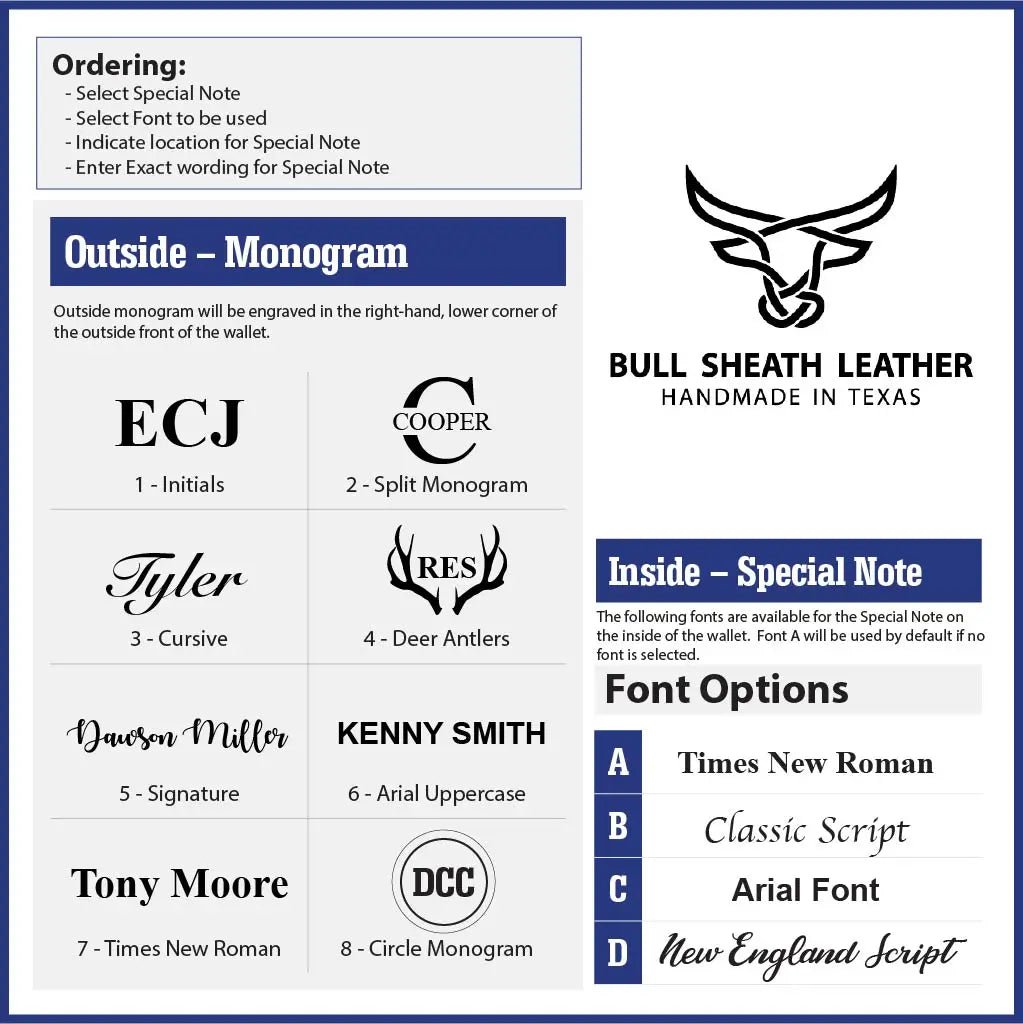 Western Vertical Wallet - Overture Gifts