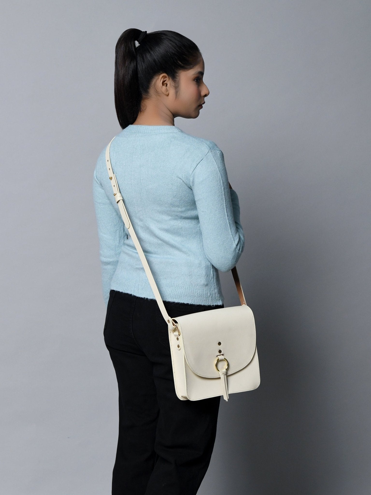 White Elegance Crossbody Sling Bag - Overture Gifts