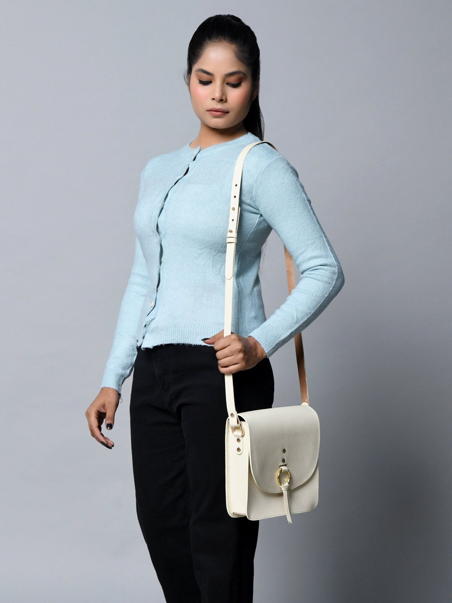White Elegance Crossbody Sling Bag - Overture Gifts