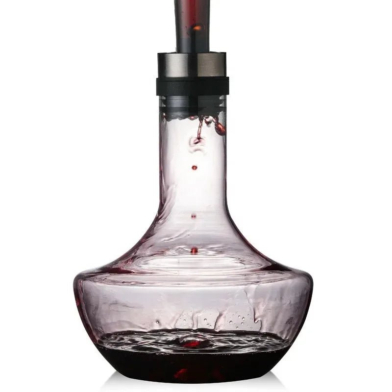 Wine Decanter Built-in Aerator Pourer Carafe Red Wine Decanter 100% Lead-free Crystal Glass Wine Hand-held Aerator - Overture Gifts