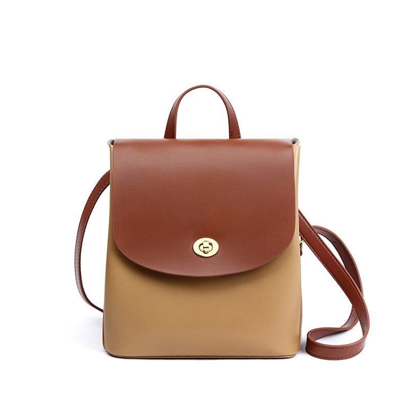 Women backpack purse medium capacity genuine leather - Overture Gifts
