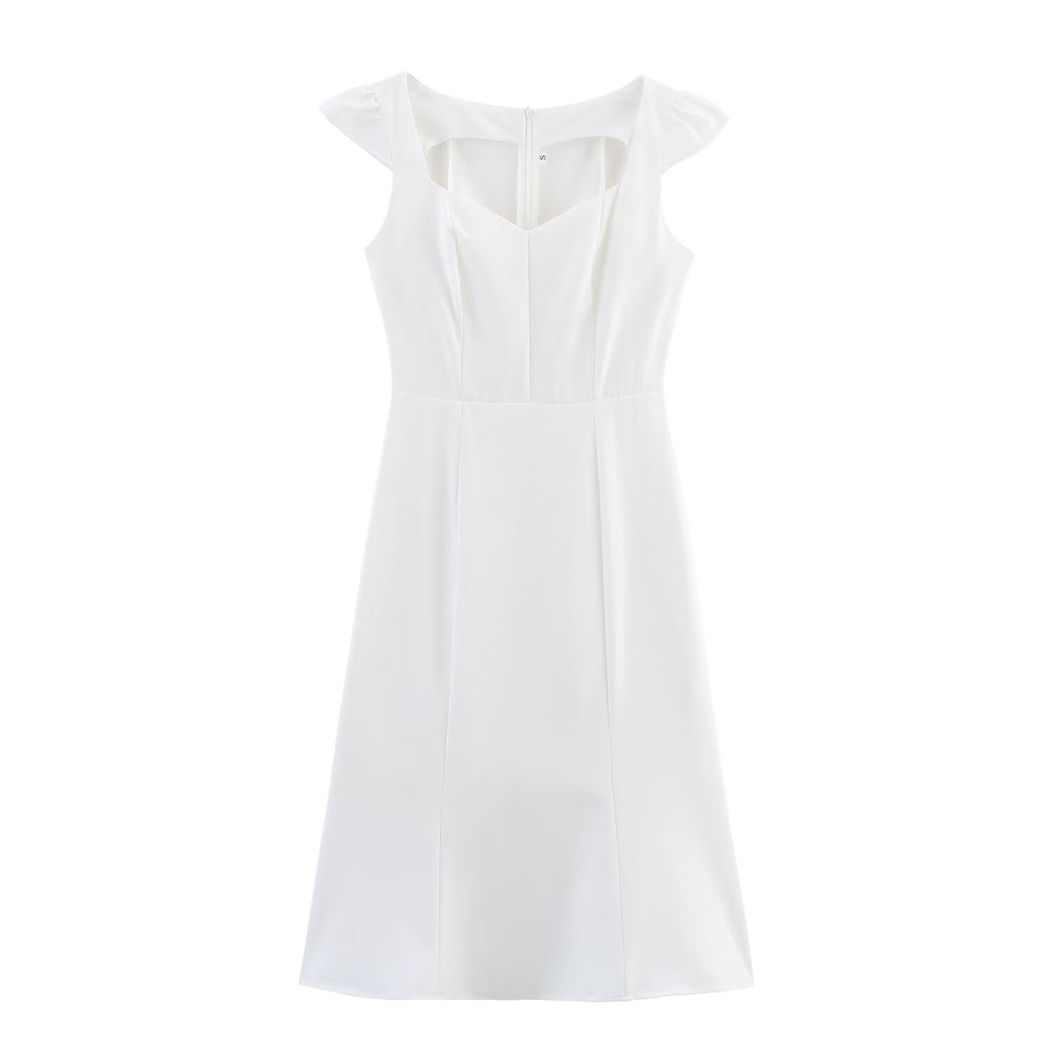 Women Clothing Western Classic Slim White Elegant Dress - Overture Gifts