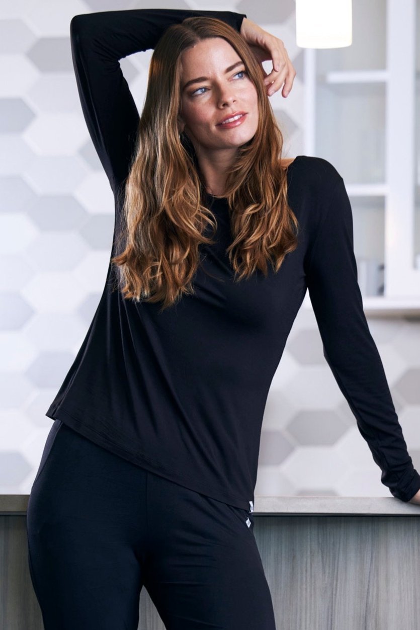 Women's Bamboo Lounge Long Sleeve T-Shirt - Overture Gifts