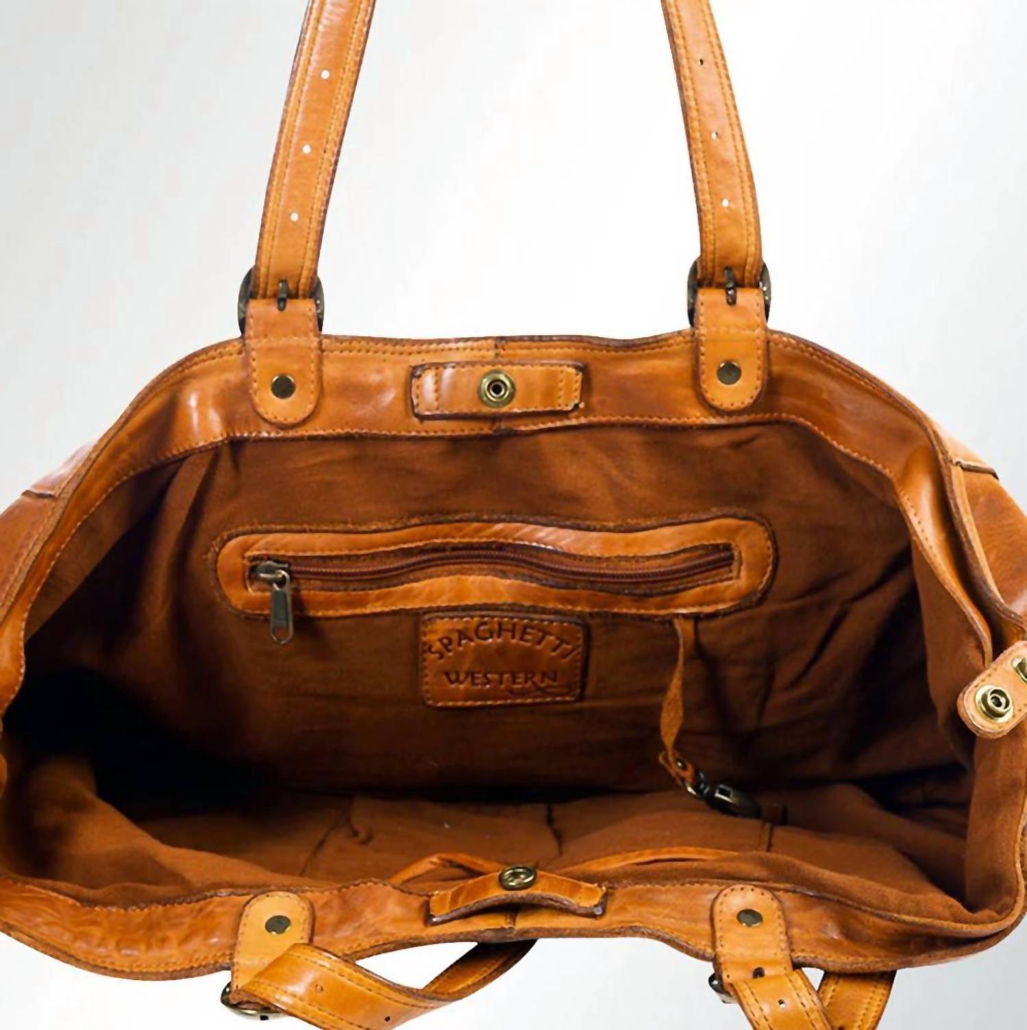 Women's Genuine Leather Tote Bag - Overture Gifts