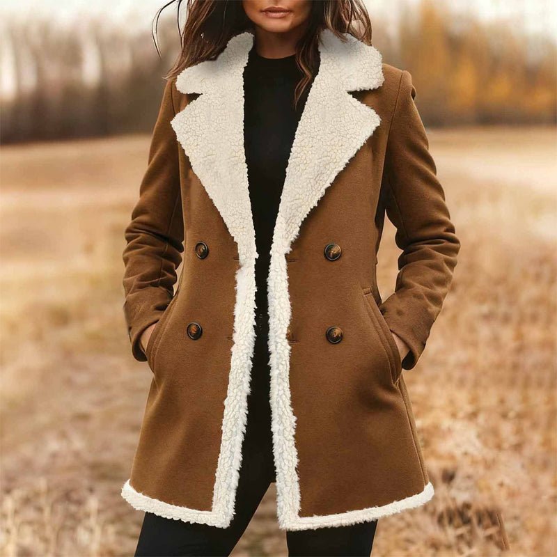 Women's Suede-Look Trench Coat - Overture Gifts