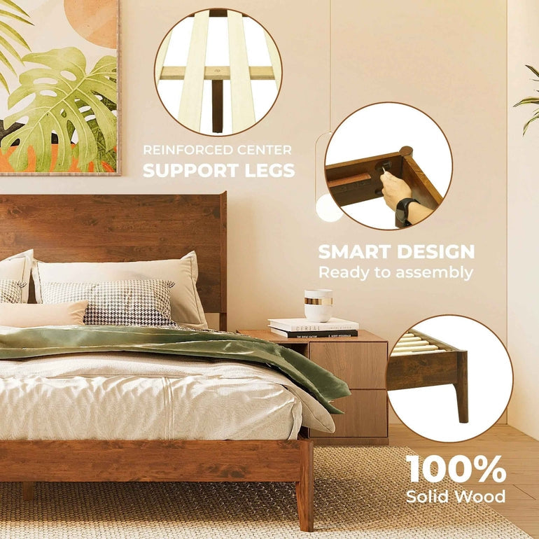 Haven Solid Wood Bed Frame