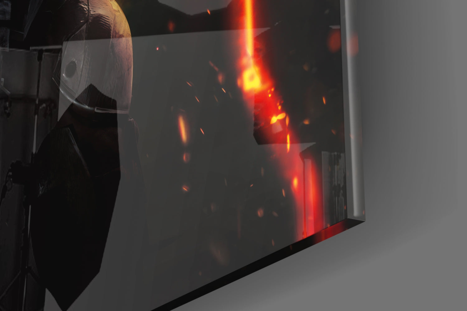 Tactical Soldier Squad Glass Wall Art