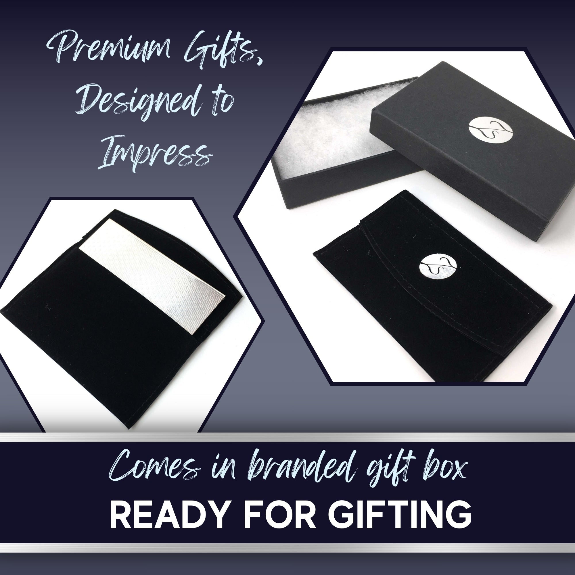 Z.SAMUEL Luxury Sterling Silver 925 Business Card Holder Italy for Men and Women - Overture Gifts