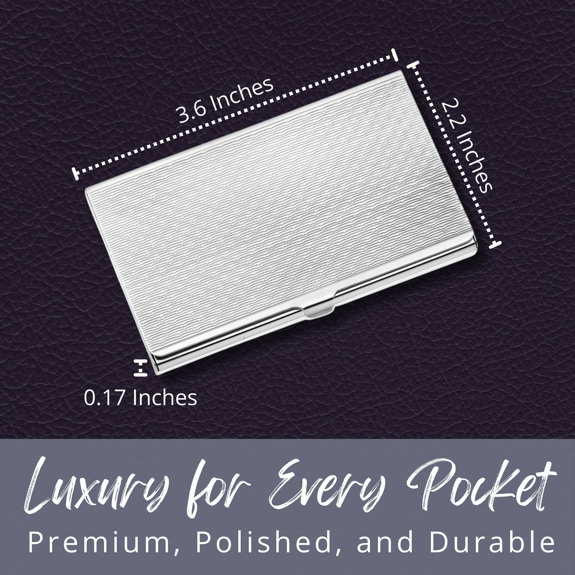 Z.SAMUEL Luxury Sterling Silver 925 Business Card Holder Italy for Men and Women - Overture Gifts