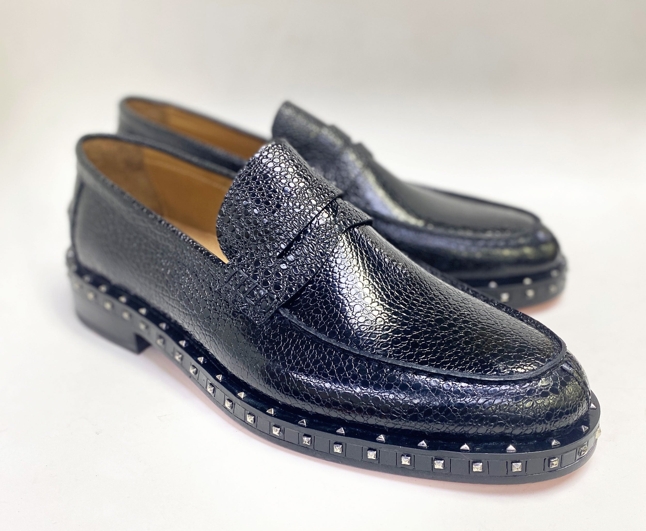 C Collection Caviar Leather Loafer - Black