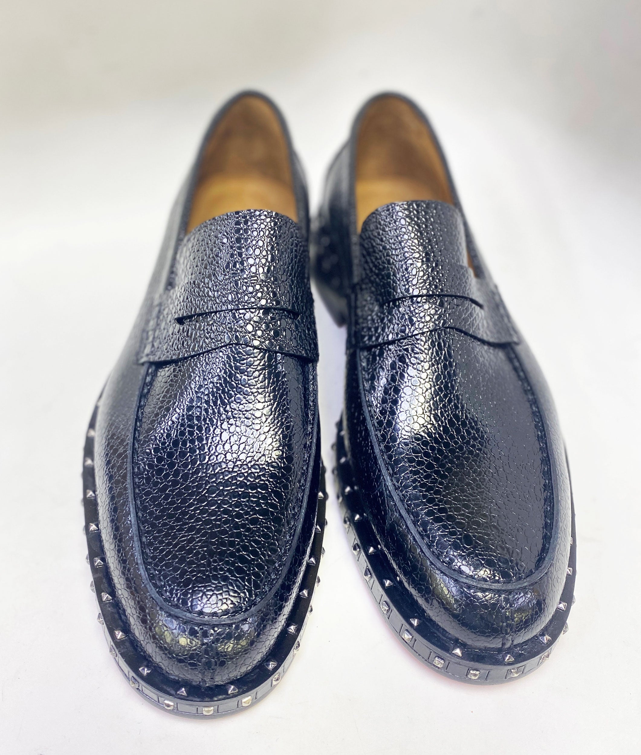 C Collection Caviar Leather Loafer - Black