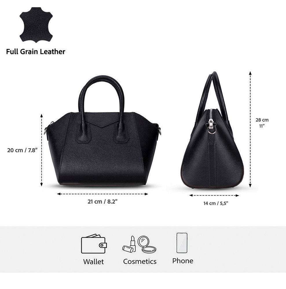 Lorenza Small Women’s Leather Bag – Genuine Leather Handbag for Everyday Elegance | Minimal & Handcrafted