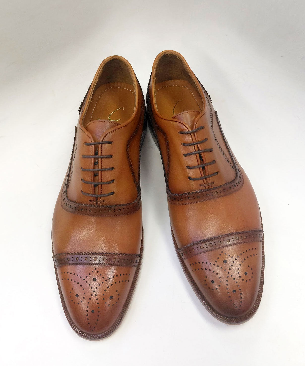 C Collection Calfskin Oxford - Cognac