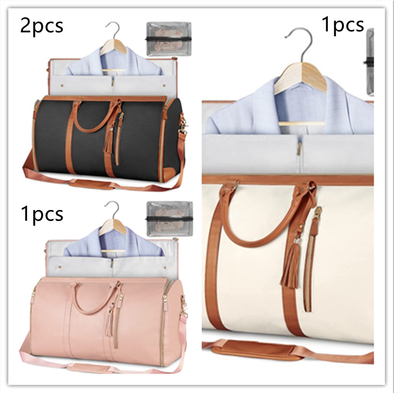 Women's Large Capacity Travel Duffle and Garment Bag Handbag