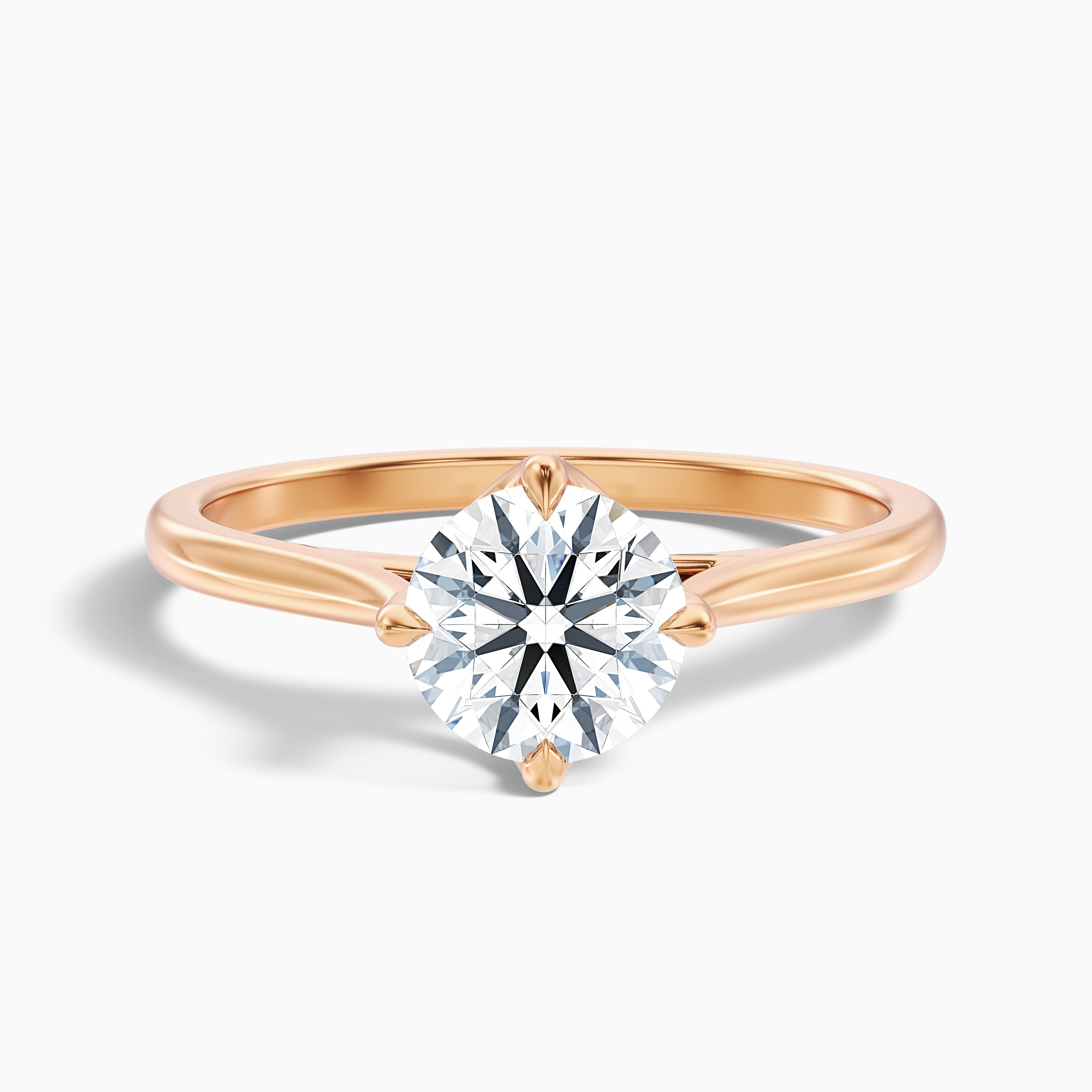 Asta 1.5 Carat Round Cut Solitaire Moissanite Diamond Ring in 10k White Gold