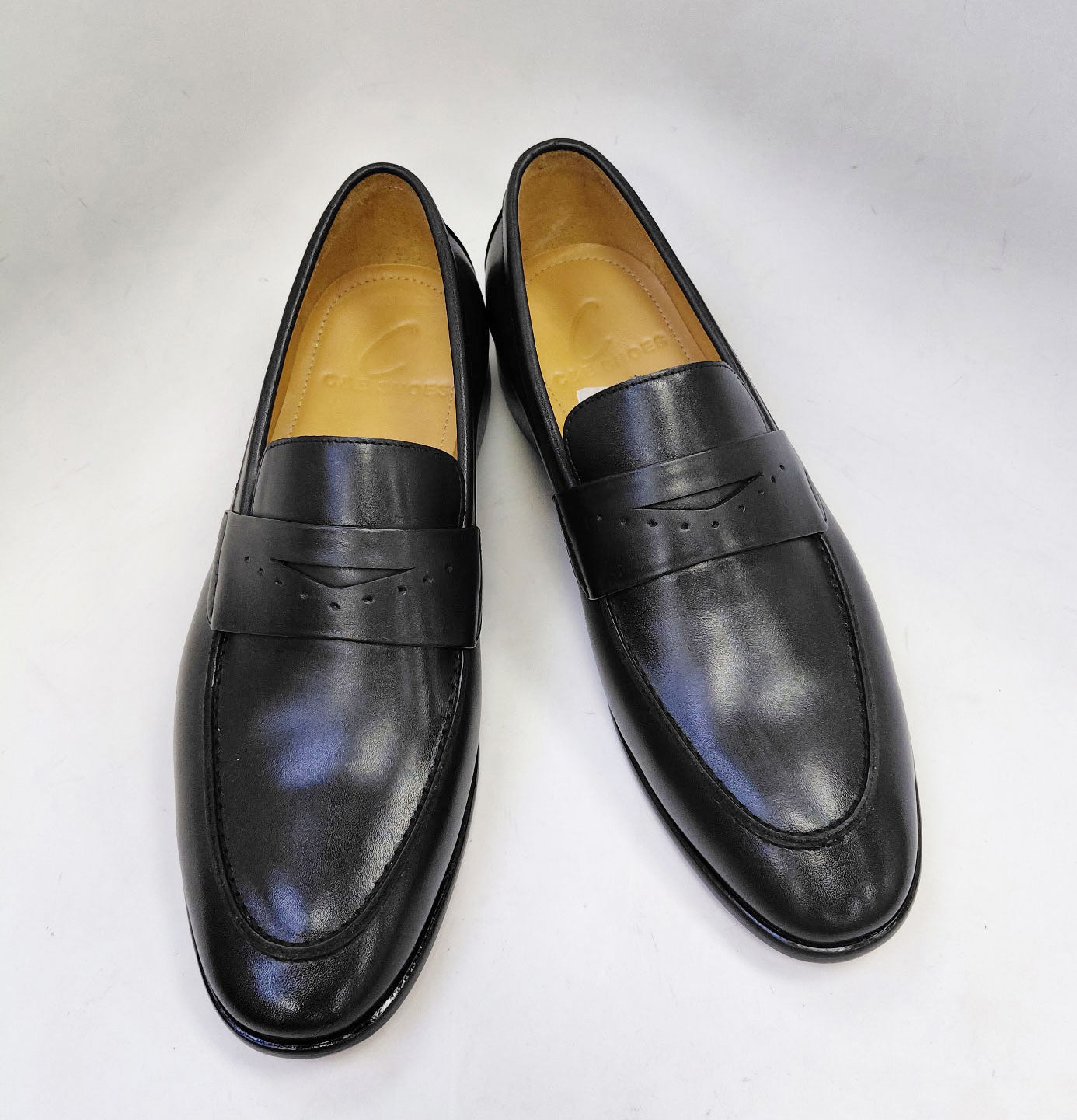 C Collection Calfskin Penny Loafer - Black