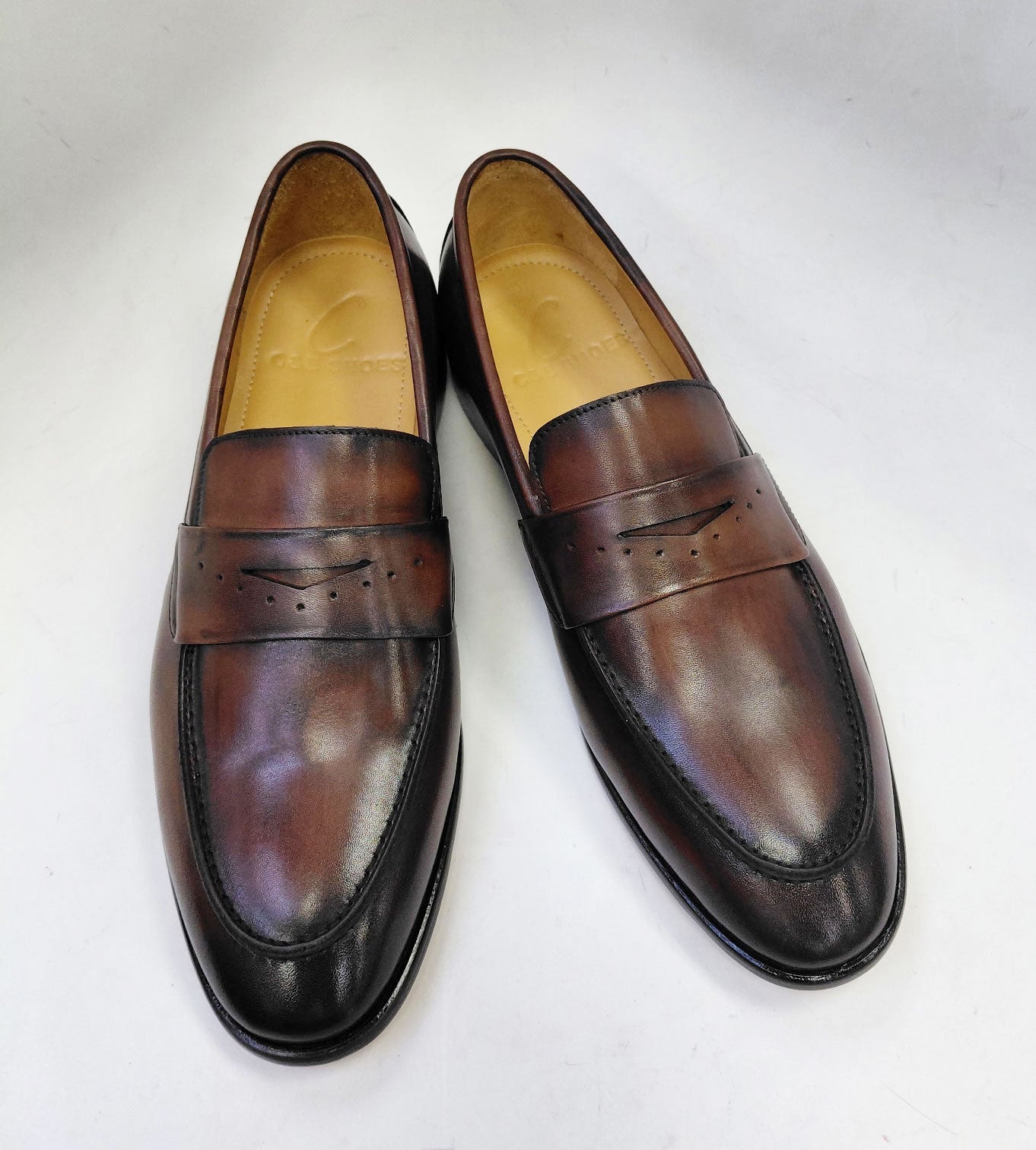 C Collection Calfskin Penny Loafer - Brown