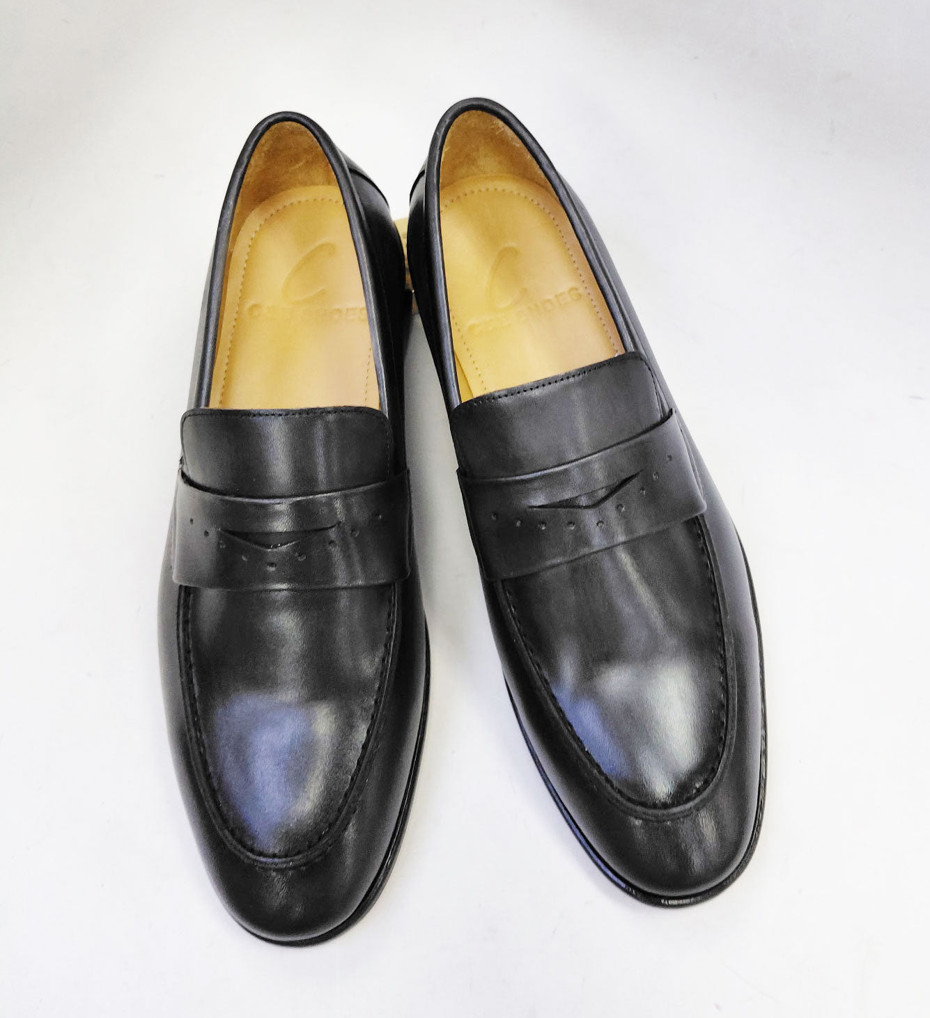 C Collection Calfskin Penny Loafer - Grey