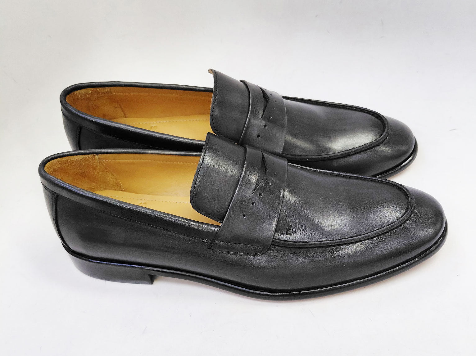 C Collection Calfskin Penny Loafer - Grey