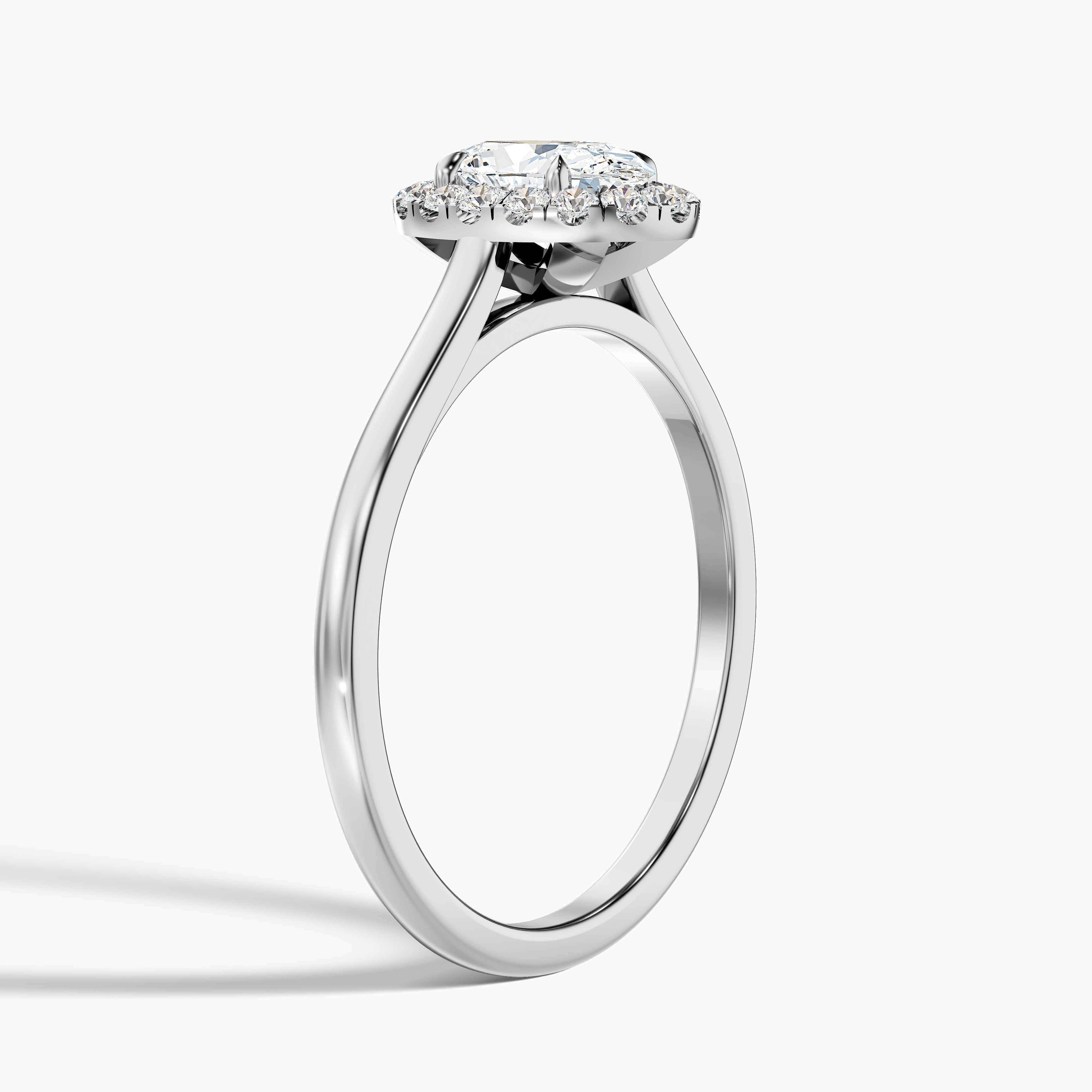 Sofia 5.5 Carat Oval Halo Moissanite Diamond Ring in 14k Rose Gold