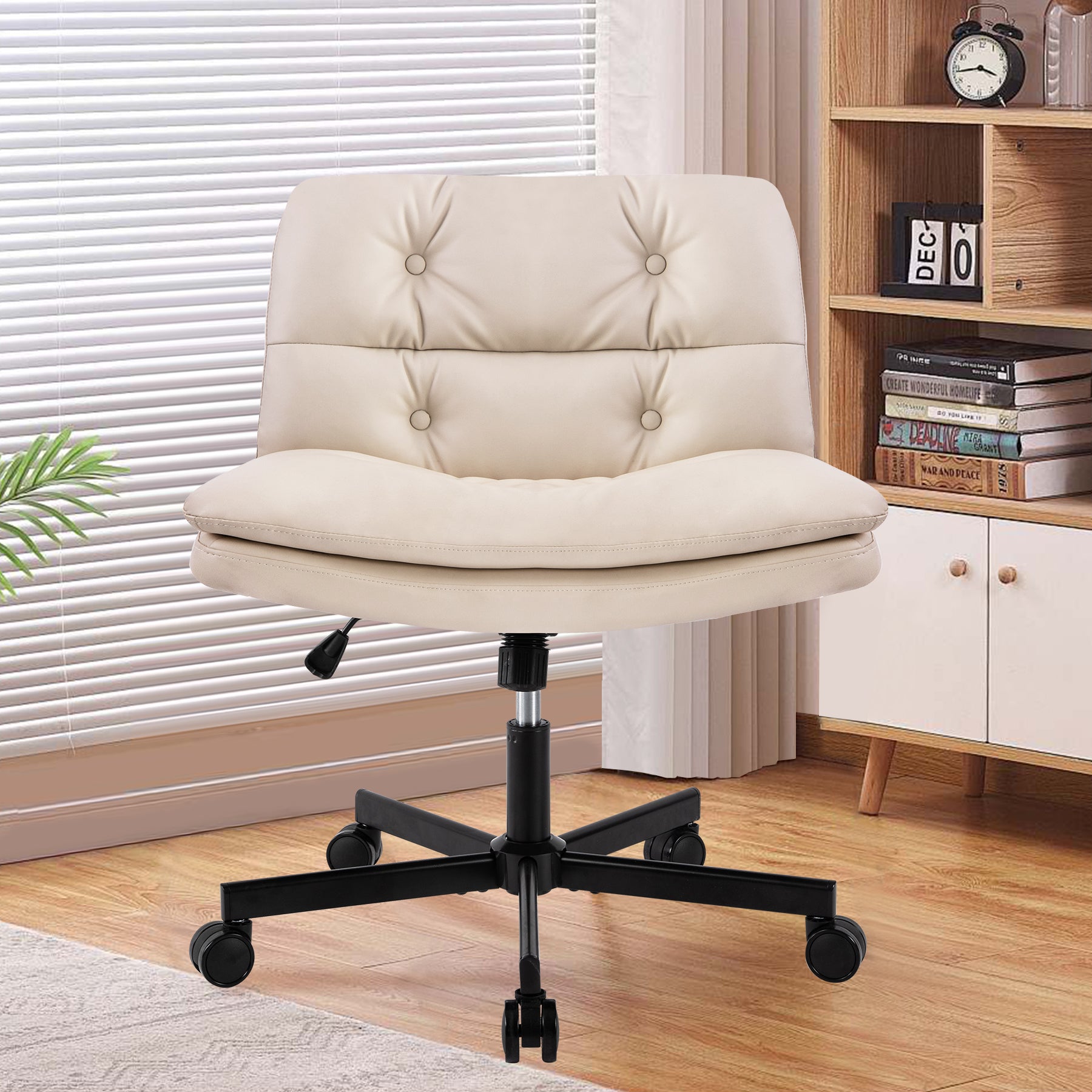 Larger Size 360° Swivel Home Office Desk Chair with Wheels