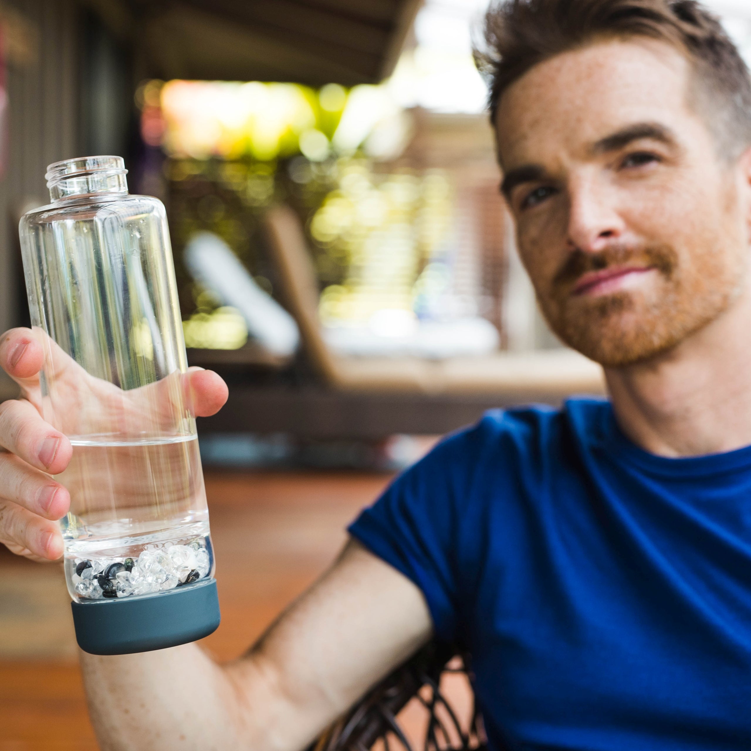 inu! CRYSTAL | The Original DIY Crystal Water Bottle with Clear Quartz