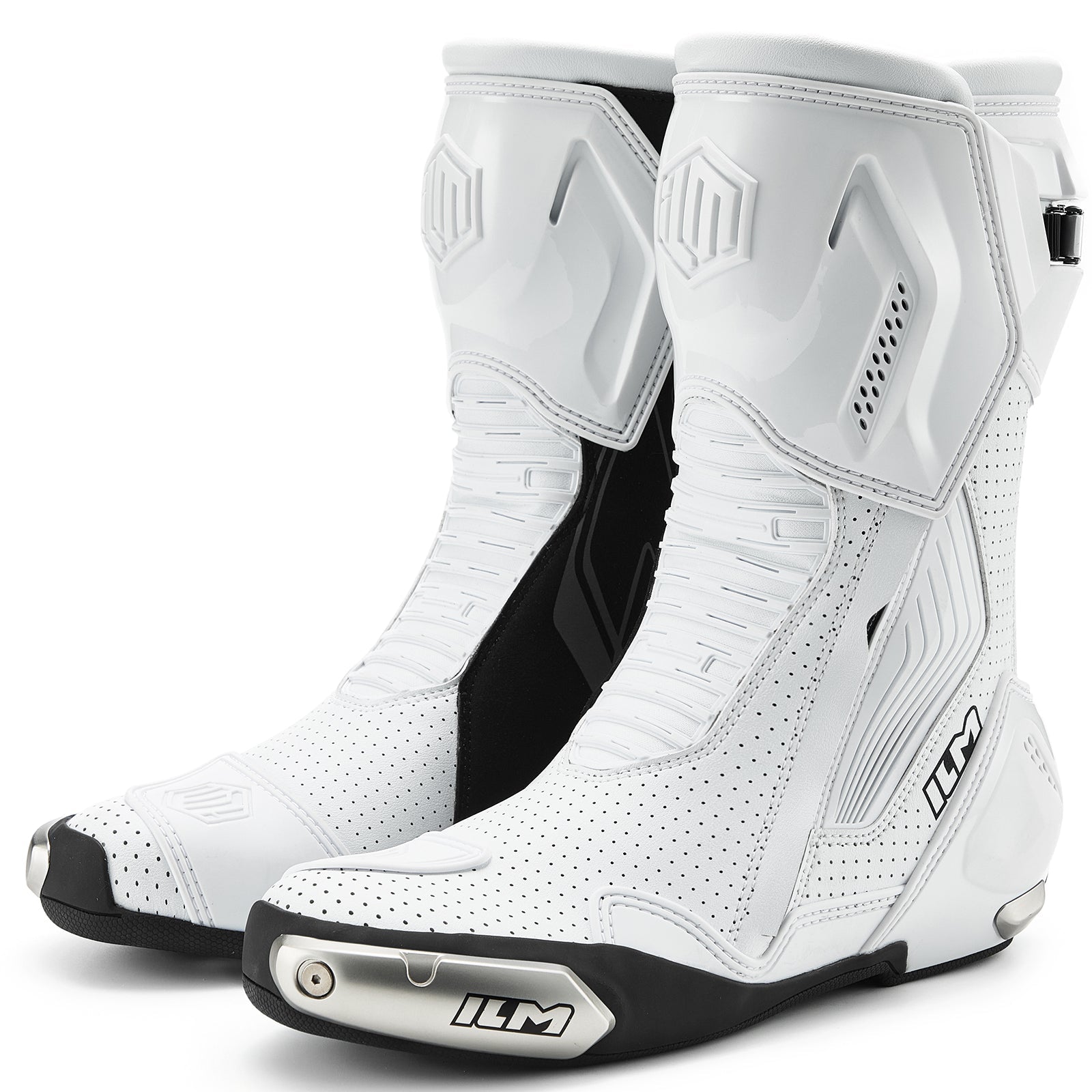 ILM Motorcycle Racing Boots Enhanced Ventilation Anti Slip Street Riding Sport Footwear CE Protective Gear Model BRC1