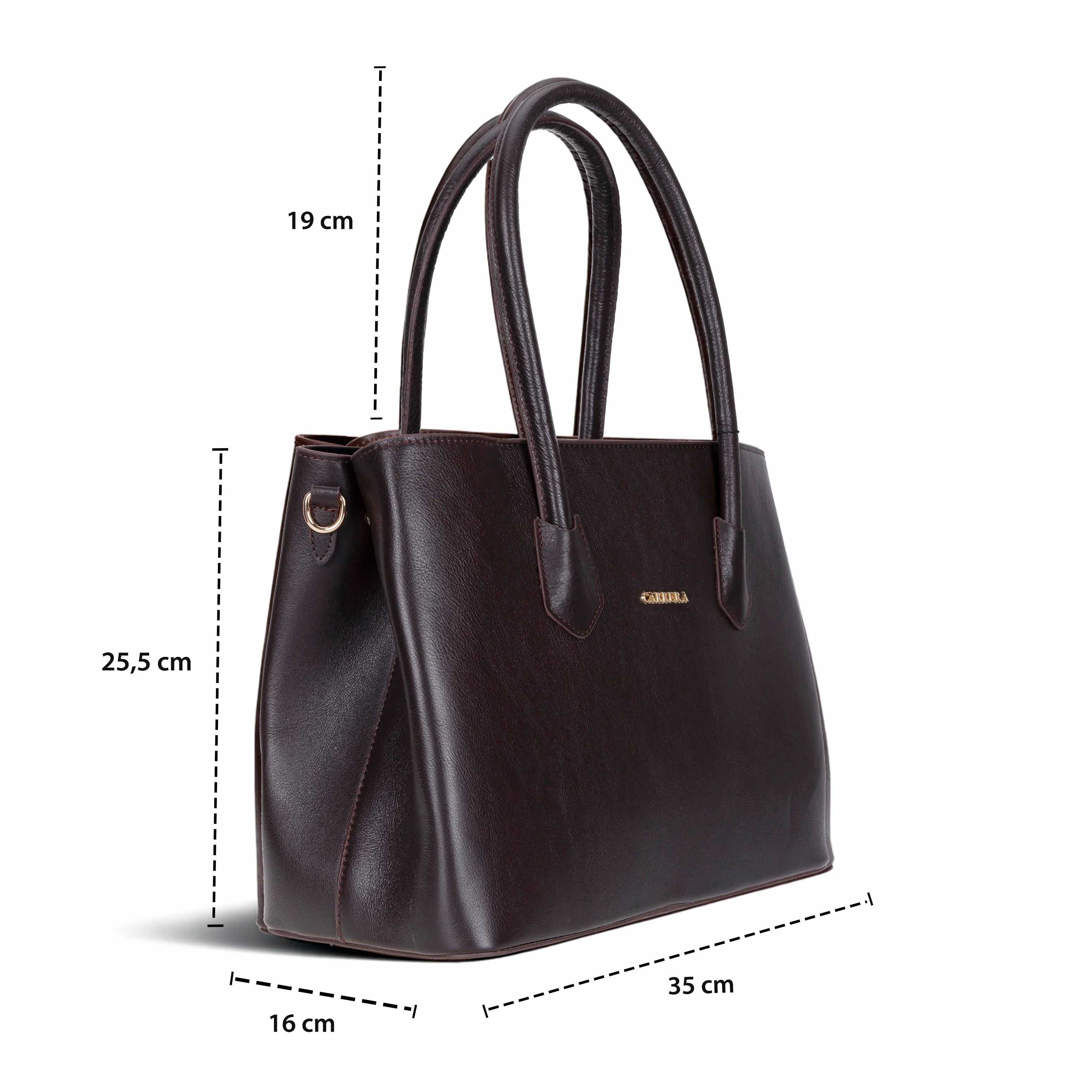 Carrera Novelya Women’s Leather Bag – Full-Grain Calf Leather Top Handle Bag for Elevated Everyday Carry | Minimal & Handcrafted
