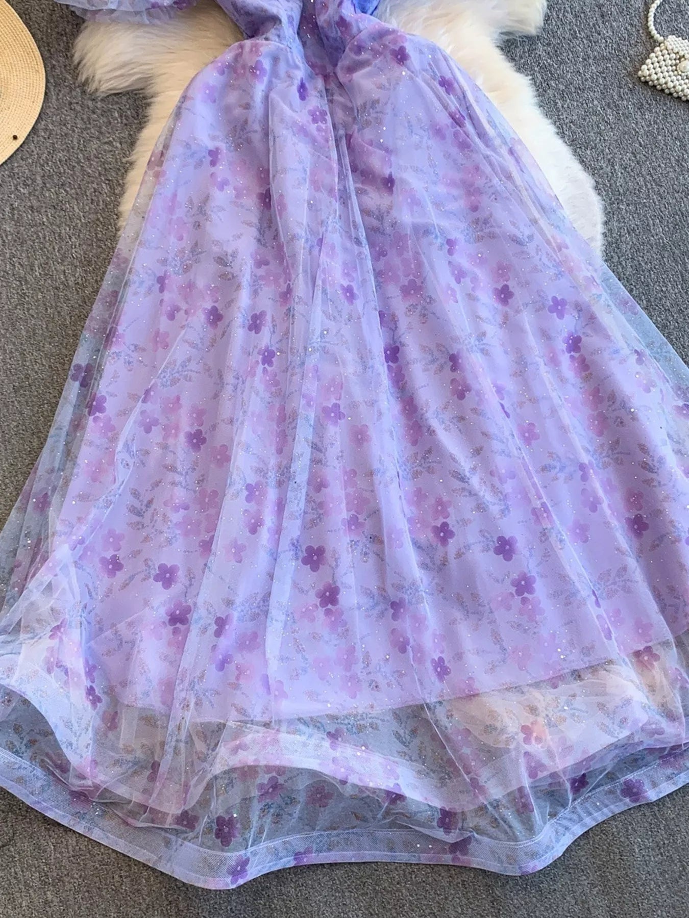 Sweetheart Neck Puff Sleeve Dress