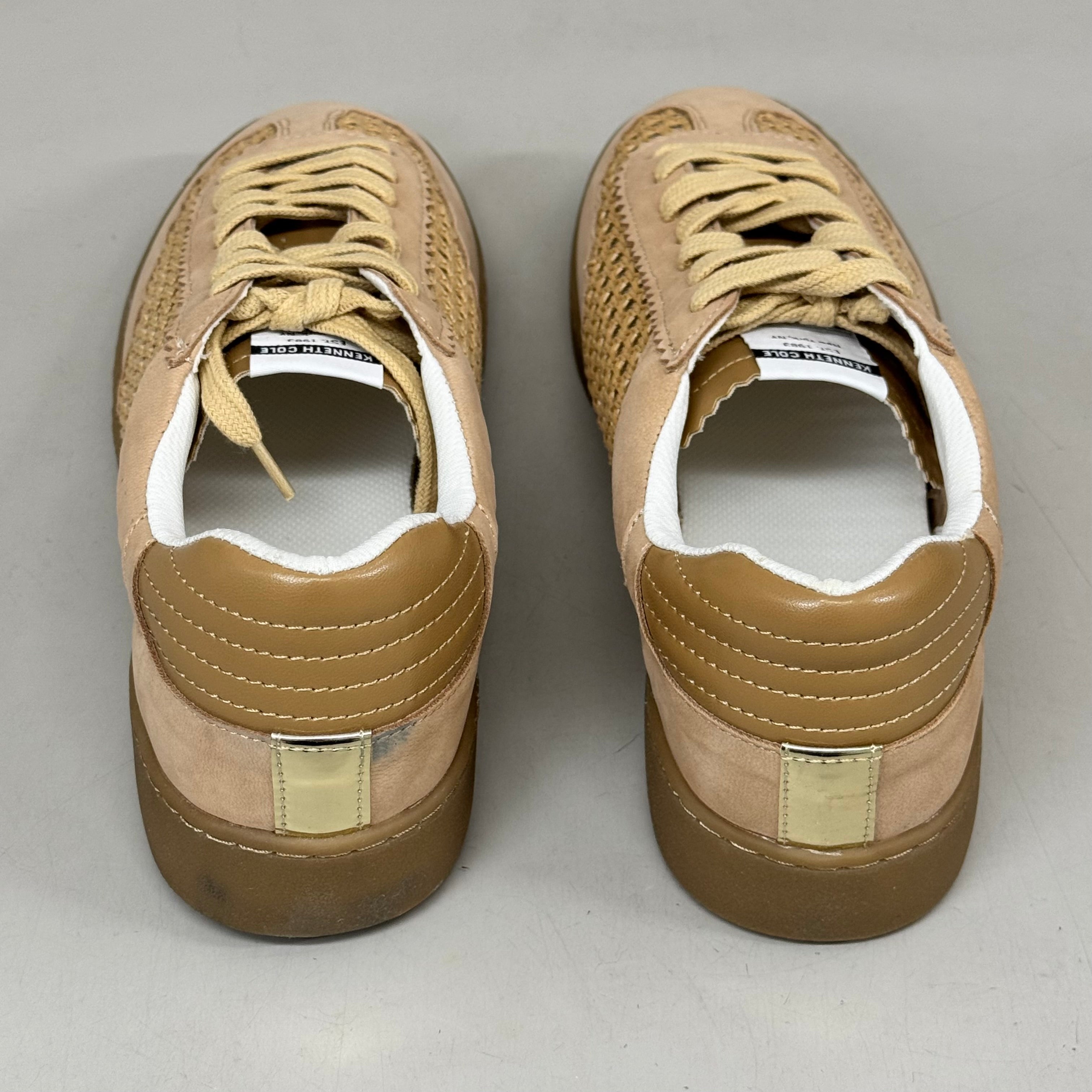 KENNETH COLE Sam Raffia Mesh Sneaker Women's Sz 11 Natural Mesh KL23SAM07