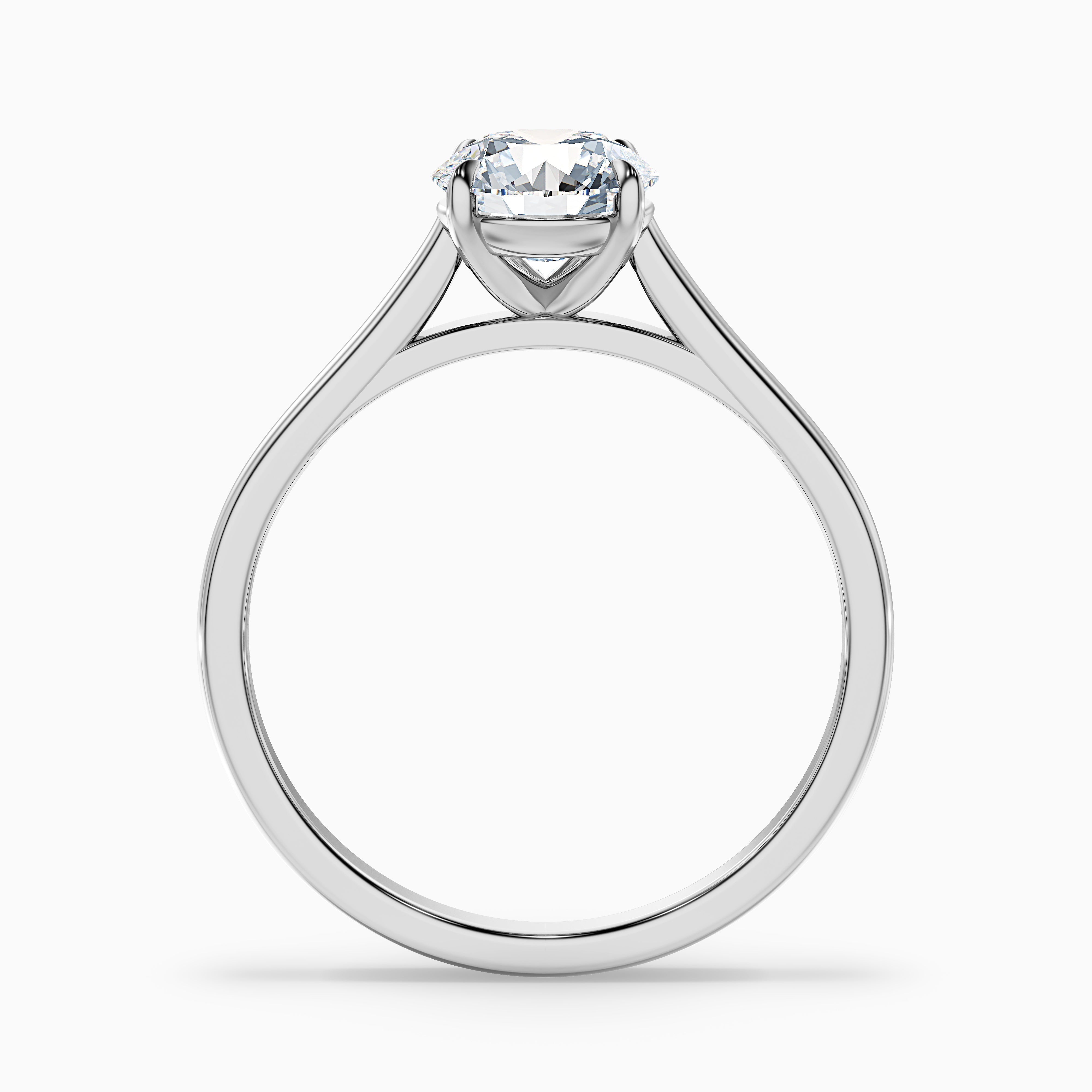 Anaya 5 Carat Round Cut Solitaire Moissanite Diamond Ring in 10k Rose Gold