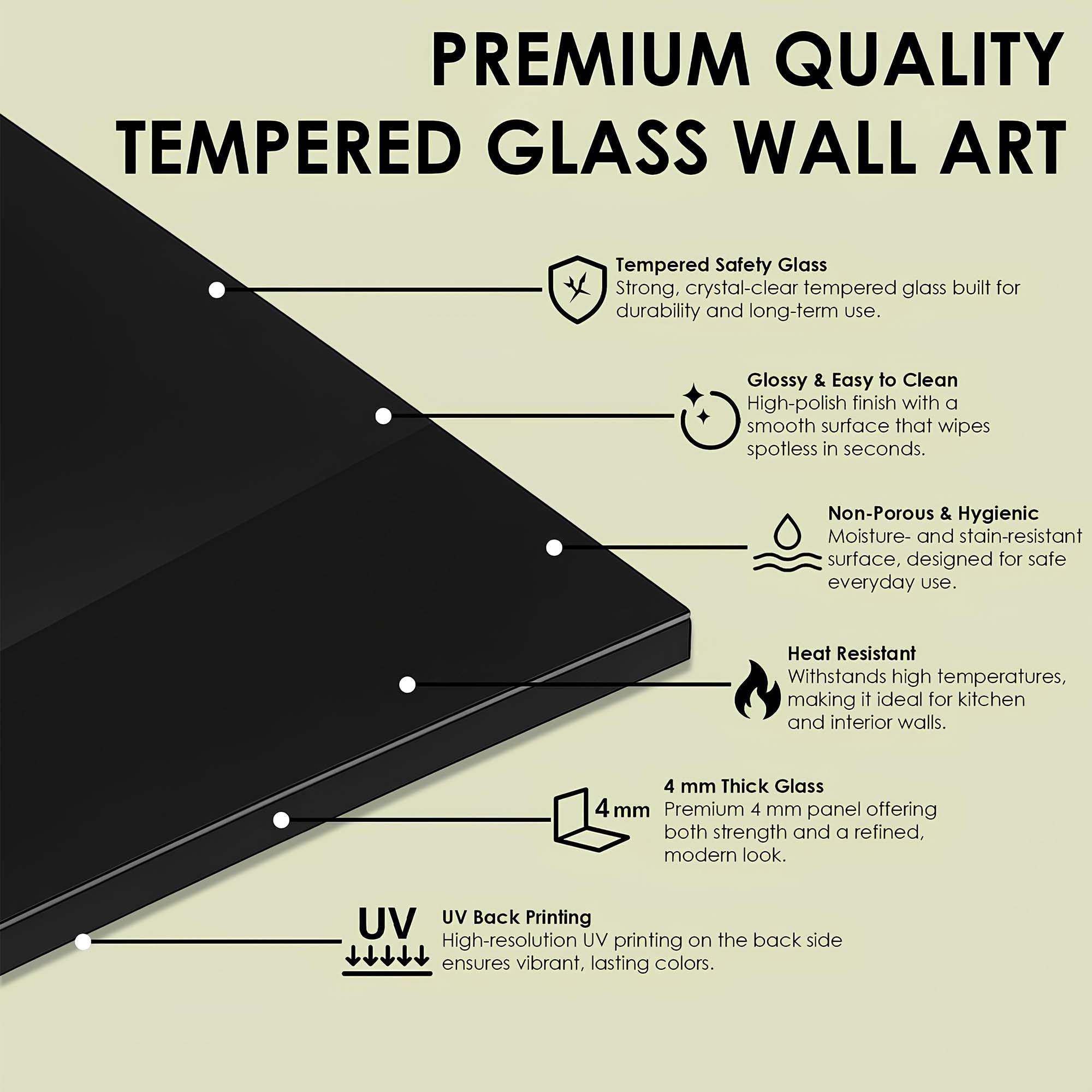 Breaching Whale Tempered Glass Wall Art | Ocean Marine Decor