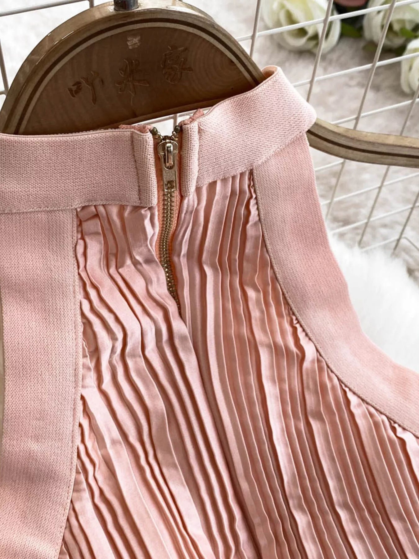 Halter Neck Pleated Maxi Dress