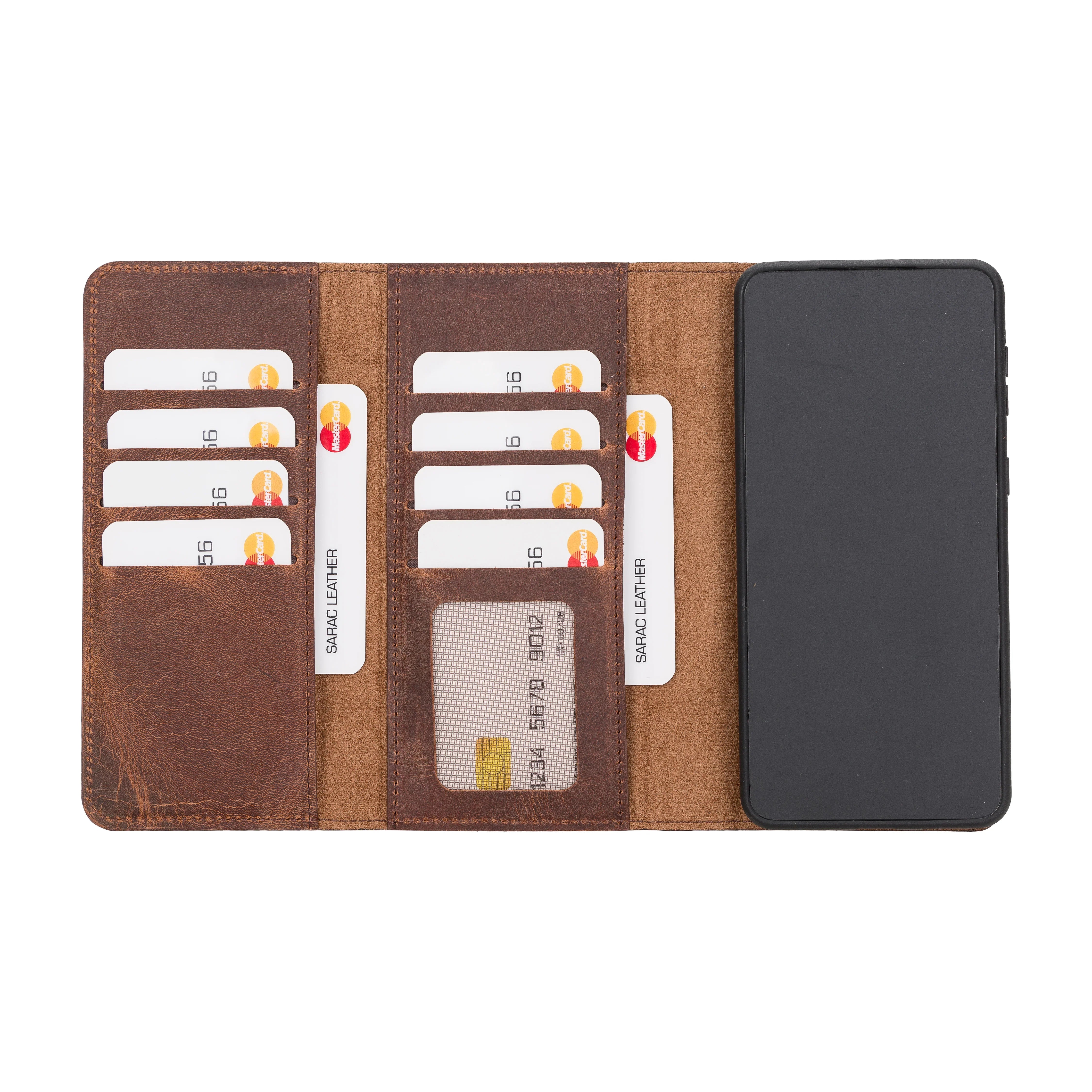 Samsung Galaxy S21 Plus Leather Wallet Case Detachable RFID – Santa