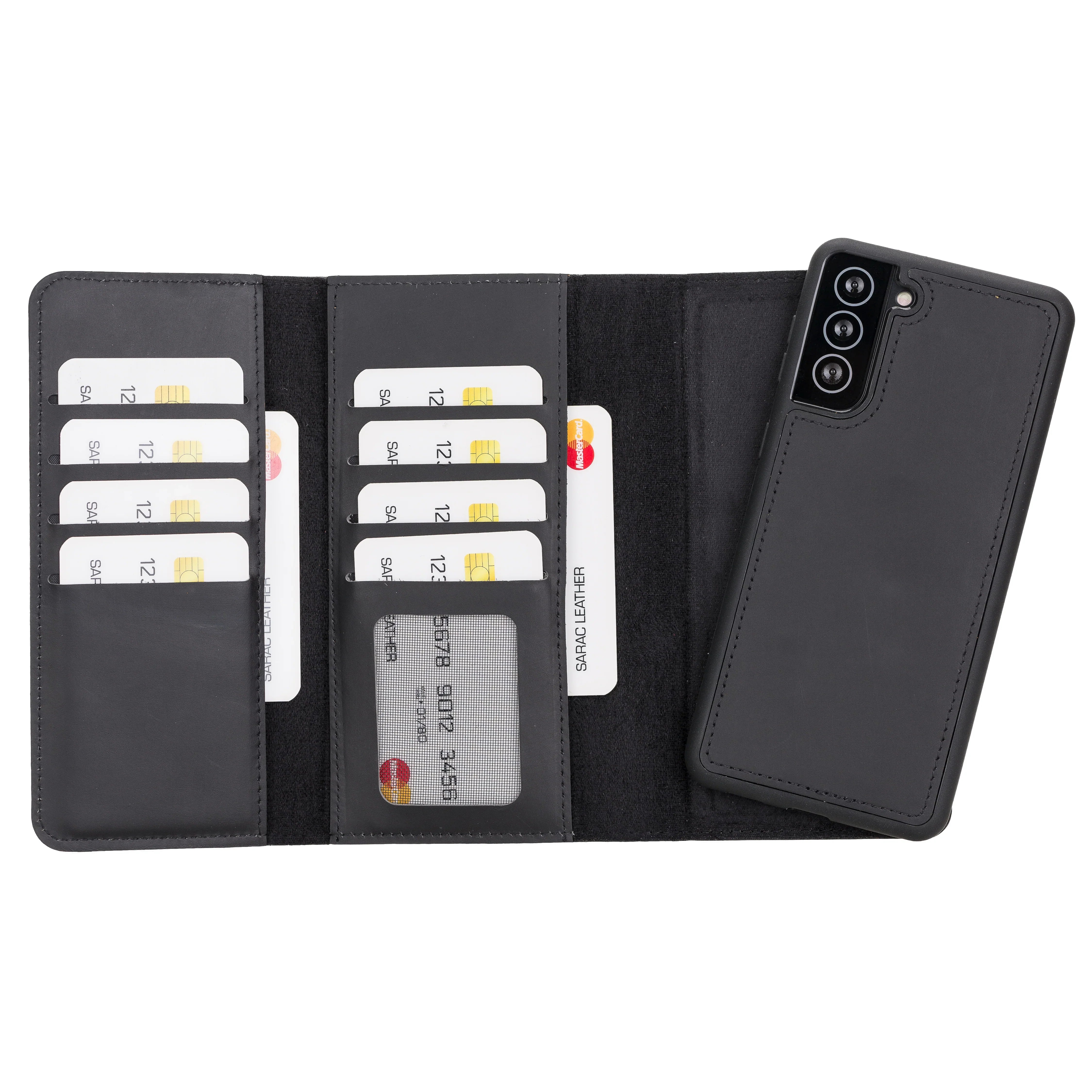 Samsung Galaxy S21 Plus Leather Wallet Case Detachable RFID – Santa