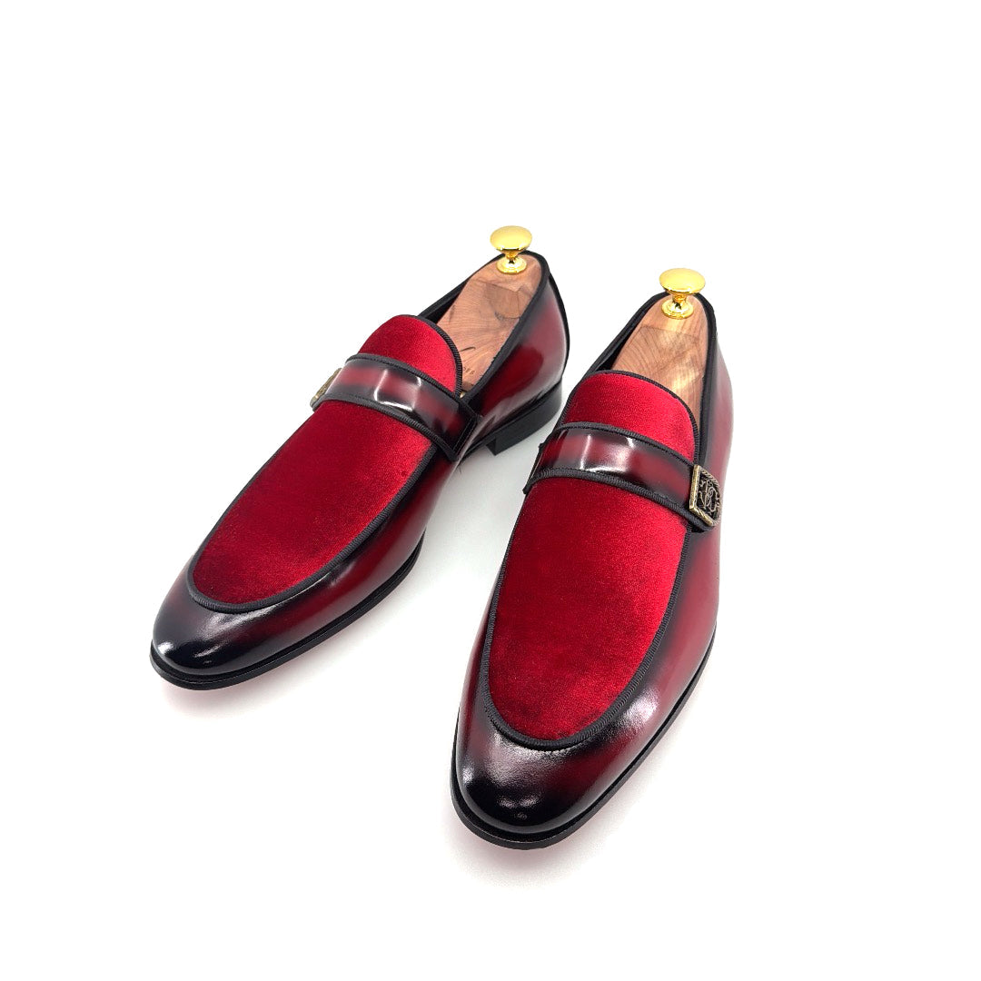 C Collection Leather Loafer - Red